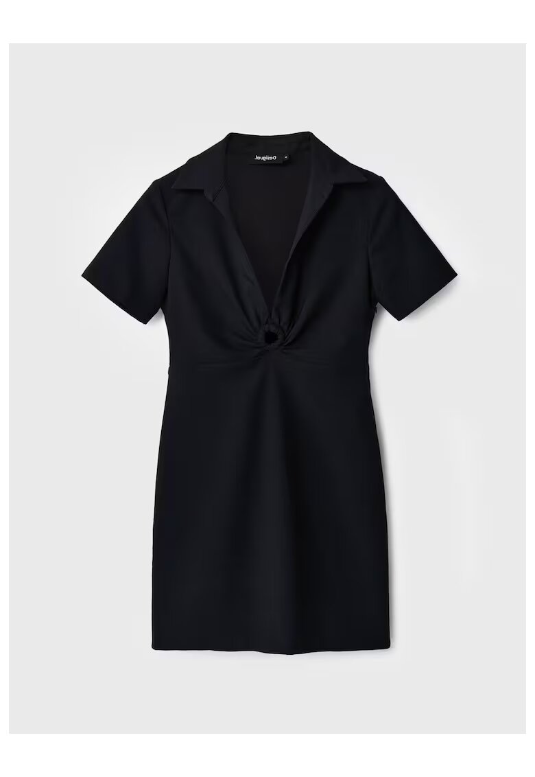 Desigual Rochie femei - Poliester - Negru - Negru