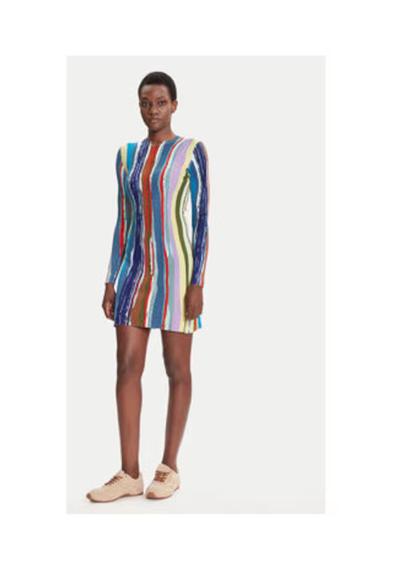Desigual Rochie multicolor - 70% viscoza - 30% poliester - Multicolor