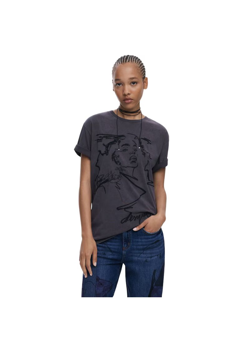 Desigual Tricou Budapest 48983 - Violet