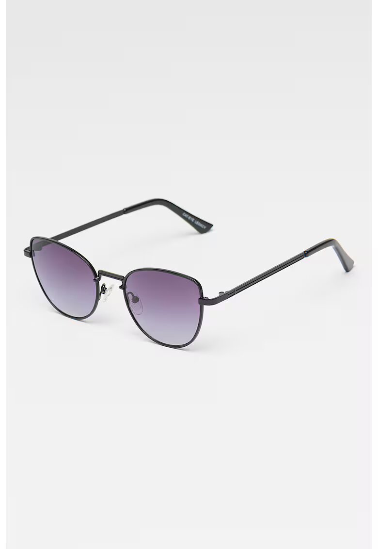 DFranklin Ochelari de soare aviator cu lentile in degrade - Negru