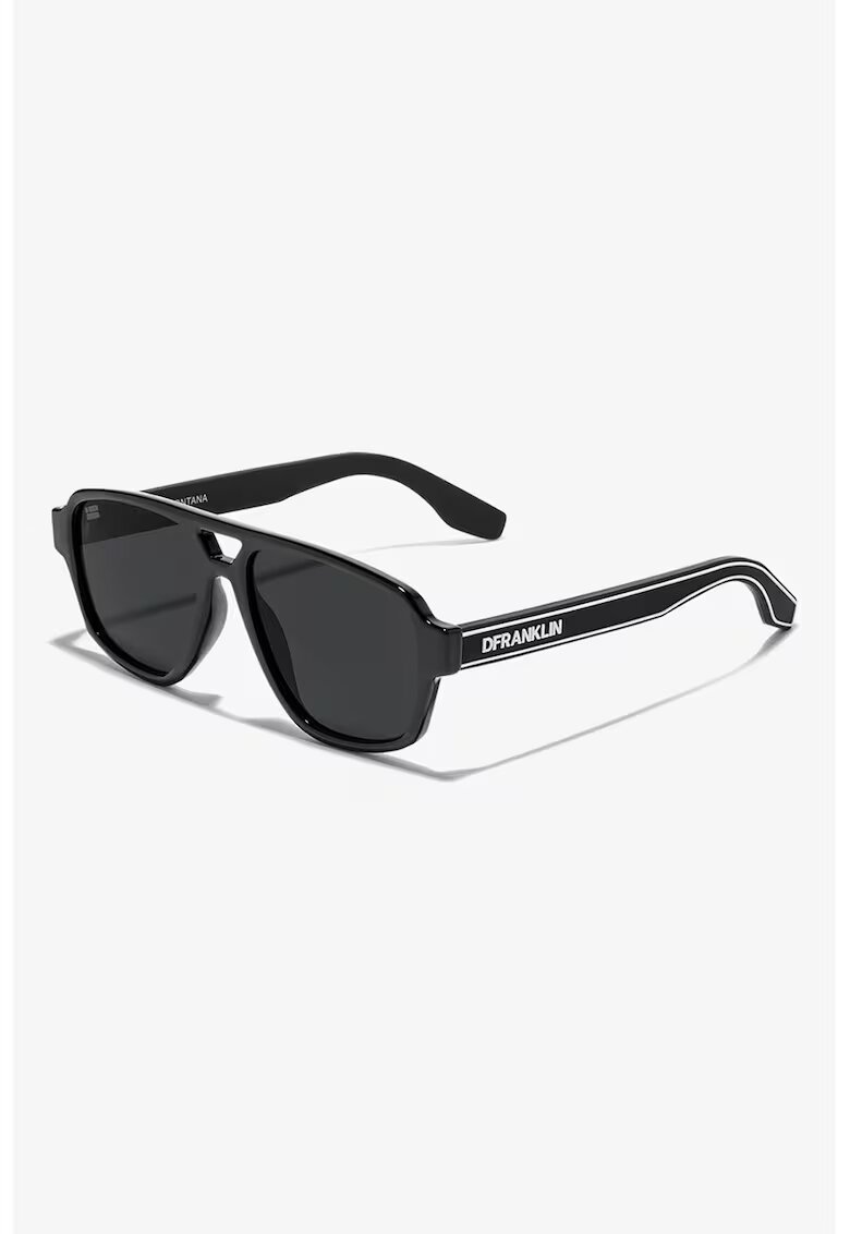 DFranklin Ochelari de soare aviator unisex - Negru