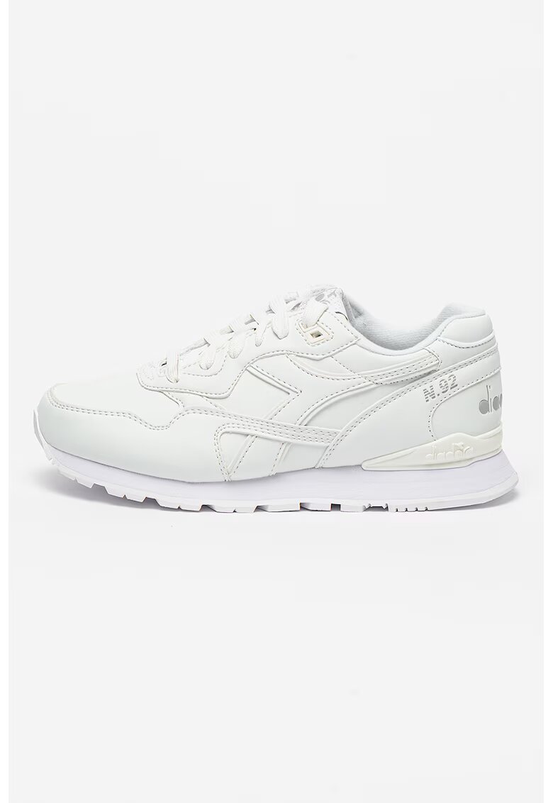 Diadora Pantofi sport de piele ecologica - 46764 - Alb