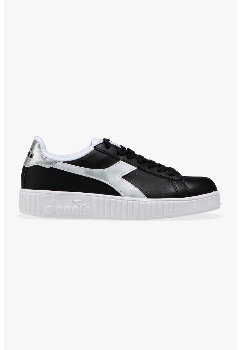 Diadora Pantofi sport de piele ecologica si material textil Game Step