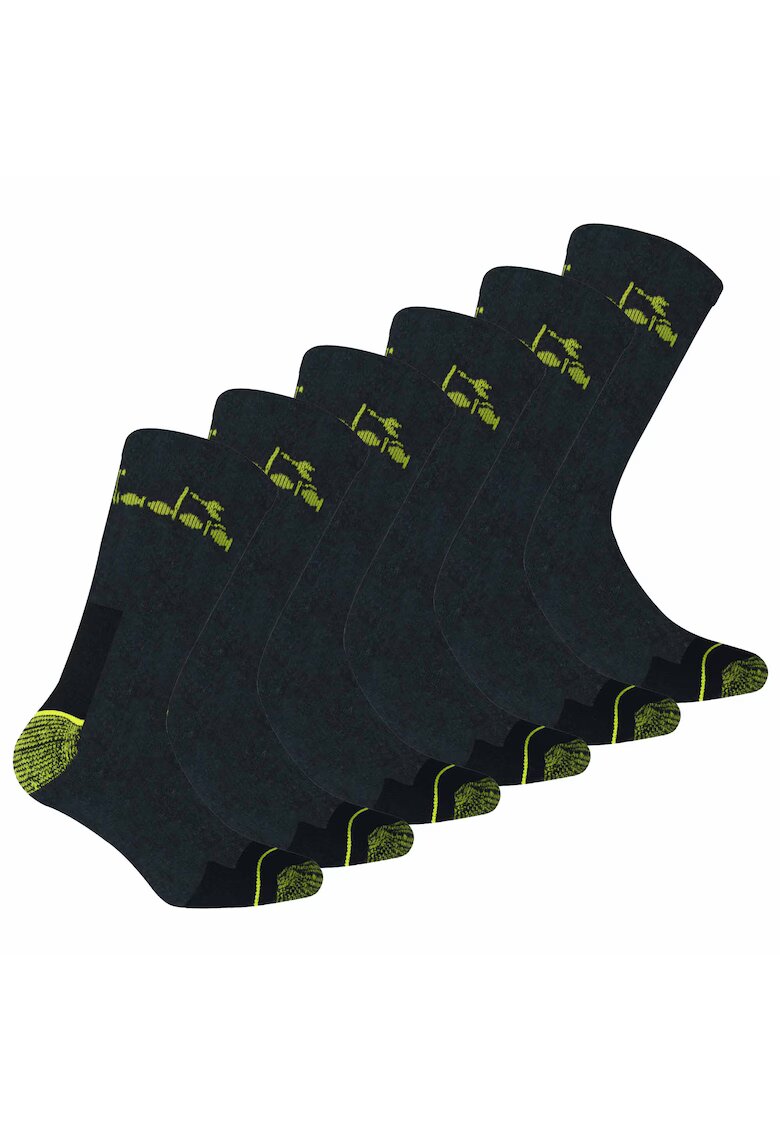 Diadora Set de sosete lungi unisex - 6 perechi - Gri antracit