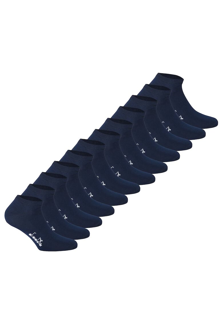 Diadora Set de sosete scurte unisex - 12 perechi - Albastru inchis