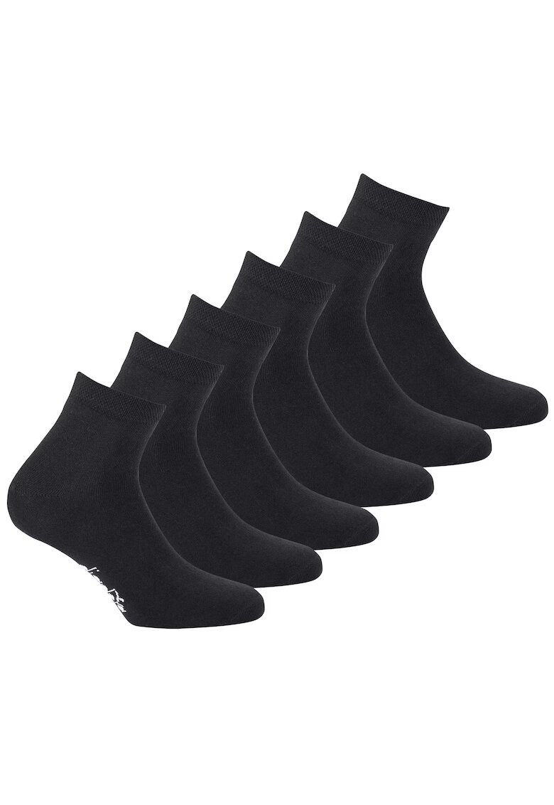 Diadora Set de sosete scurte unisex - 6 perechi - Negru