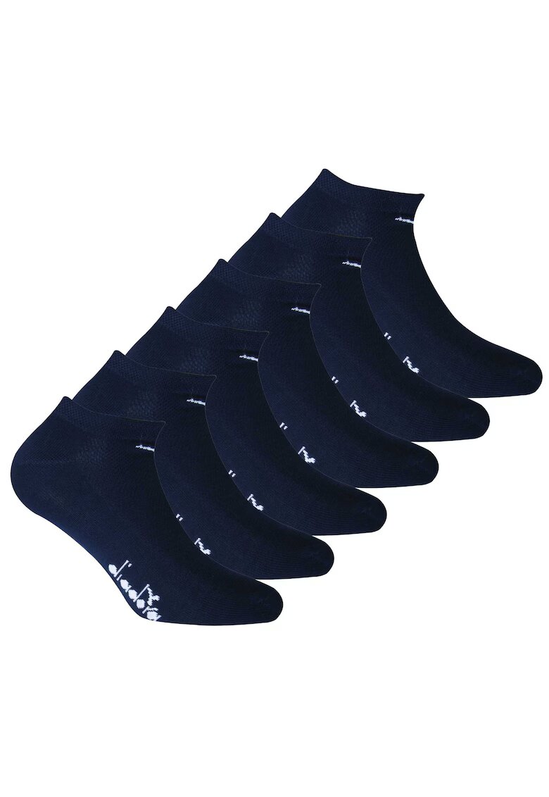 Diadora Set de sosete unisex pana la glezna - 6 perechi - Albastru inchis