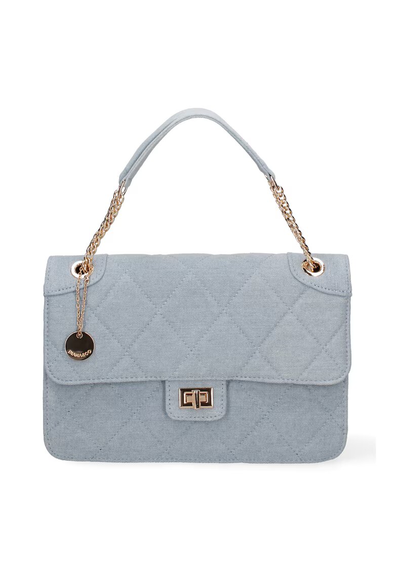 DianaCo Geanta crossbody cu barete lant - Albastru deschis