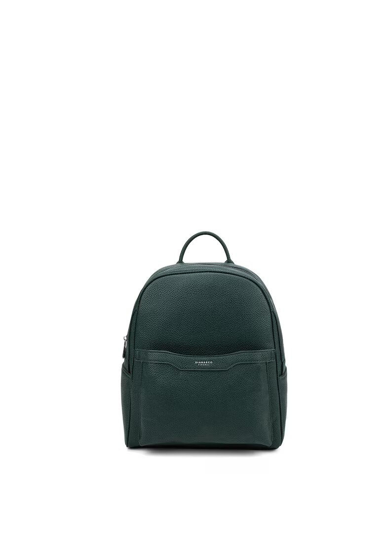 DianaCo Rucsac de piele ecologica - Verde inchis