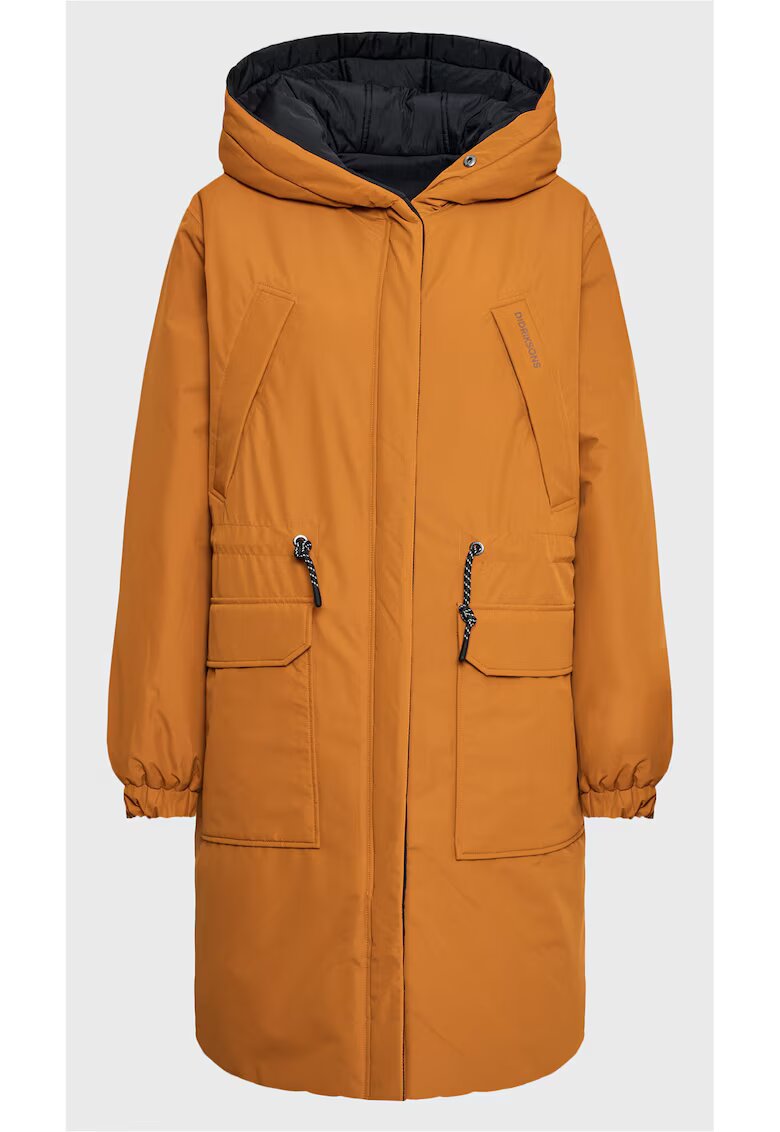 Didriksons Geaca parka dama - Poliamida - 301863076 - Negru