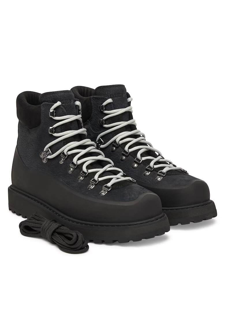 Diemme Ghete barbati Black Roccia Vet - piele naturala - Negru