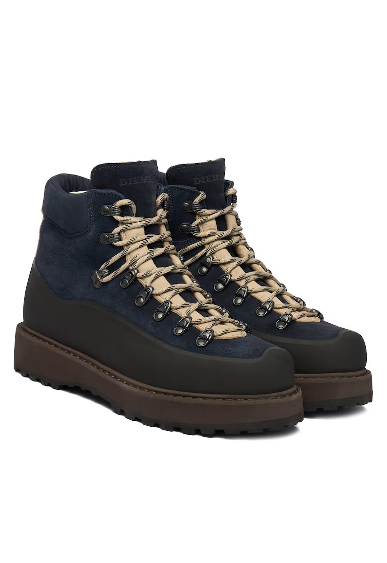 Diemme Ghete barbati bleumarin - piele naturala - model Roccia Vet Due Gomma