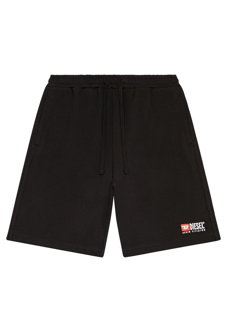 Diesel Bermude cu snur de ajustare Crown - Negru