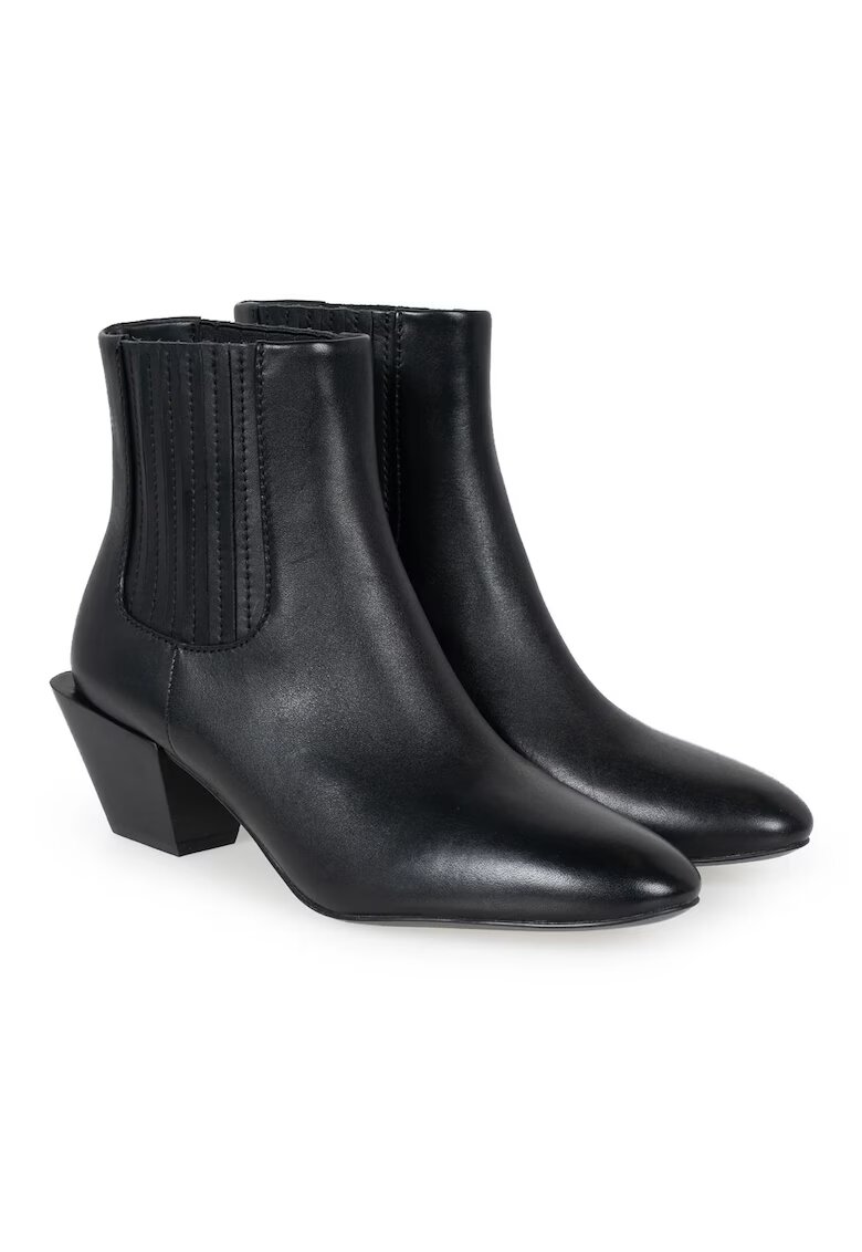 Diesel Botine chelsea din piele D-Texanne cu toc cubanez -