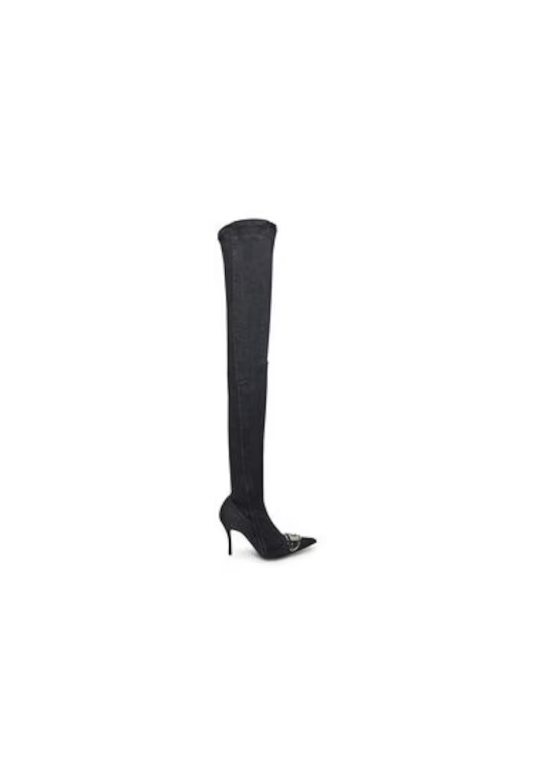 Diesel Cizme peste genunchi dama Y03316P6901 - Textil - Negru