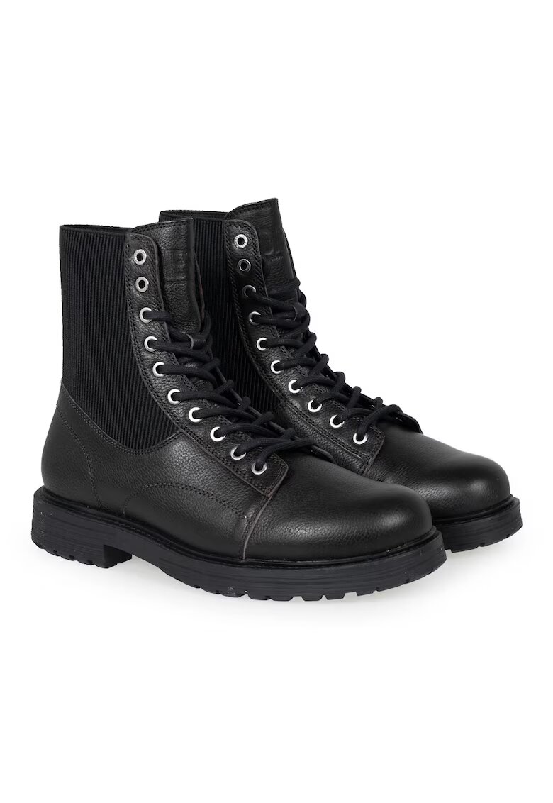 Diesel Ghete din piele cu garnitura din material textil D-Alabhama -