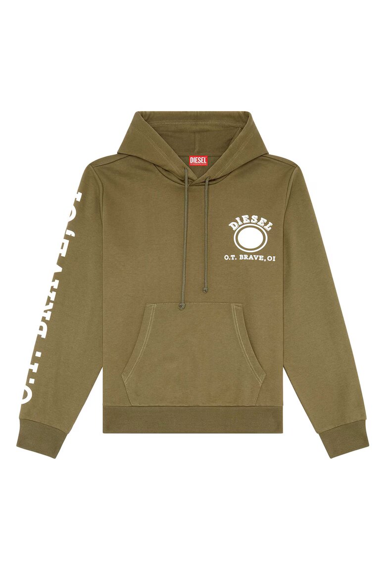 Diesel Hanorac cu buzunar kangaroo Ginn - Verde