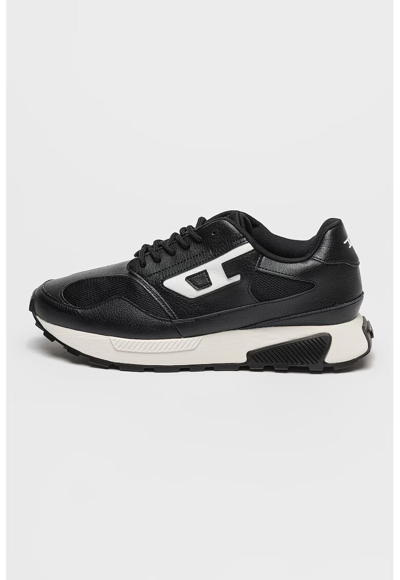 Diesel Pantofi sport cu insertii din plasa S-Tame - Negru/Alb murdar