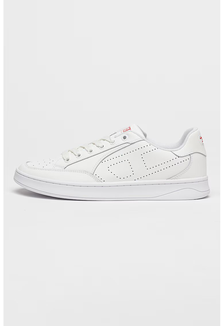 Diesel Pantofi sport de piele Dakota - Alb fildes