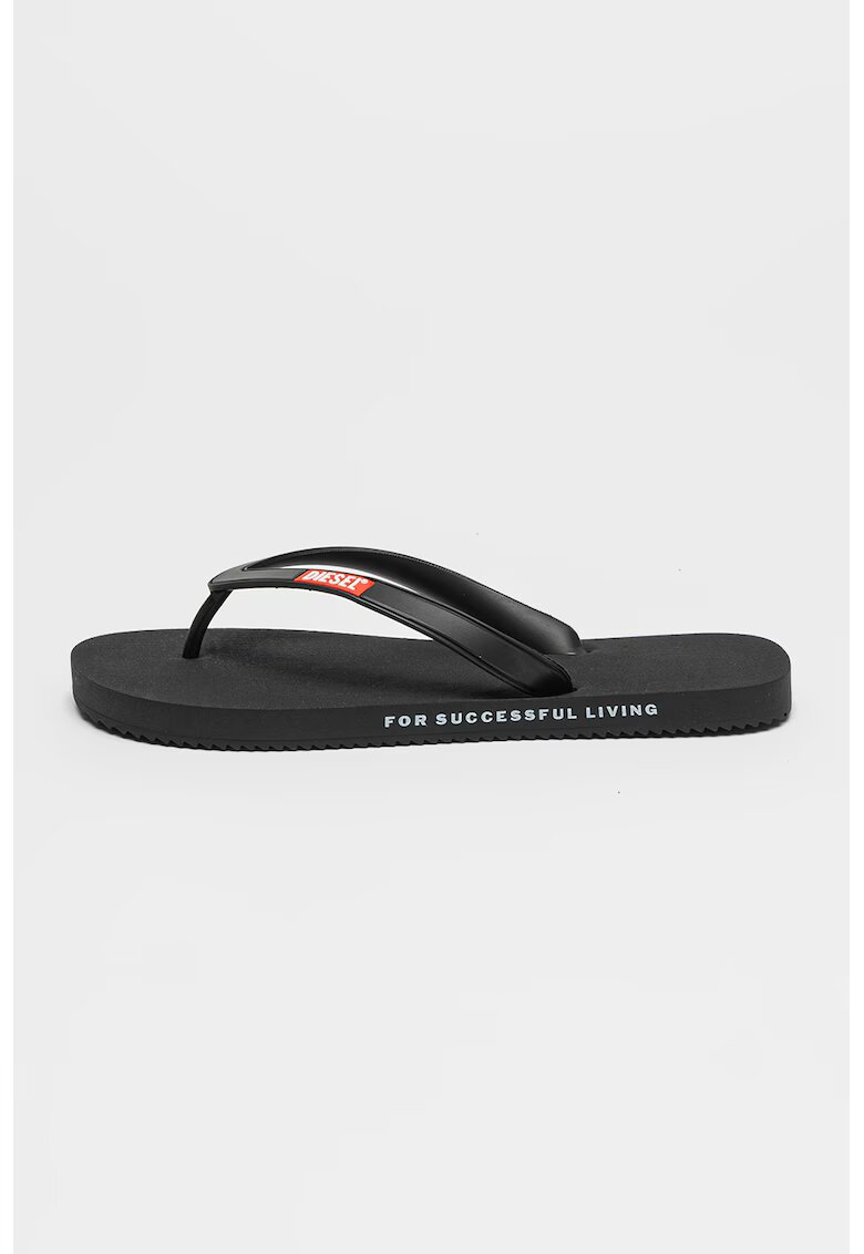 Diesel Papuci flip-flop cu logo Rio - Negru
