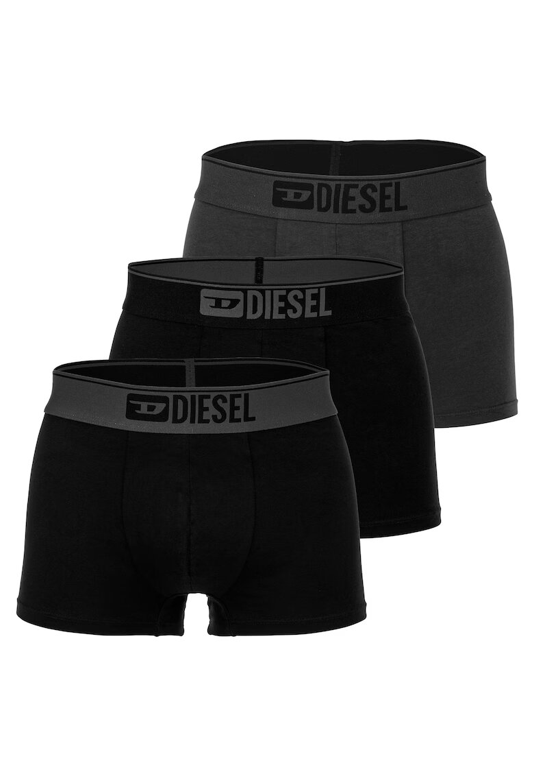 Diesel Set de 3 perechi de boxeri Damien - Negru/Gri inchis