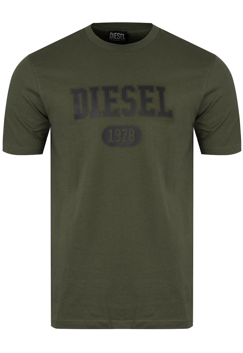 Diesel Tricou Barbati - 100% Bumbac - Decolteu Rotund - comod - de inalta calitate - Kaki