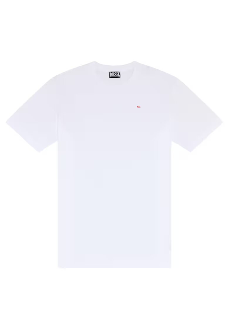 Diesel Tricou cu decolteu la baza gatului Just - Alb