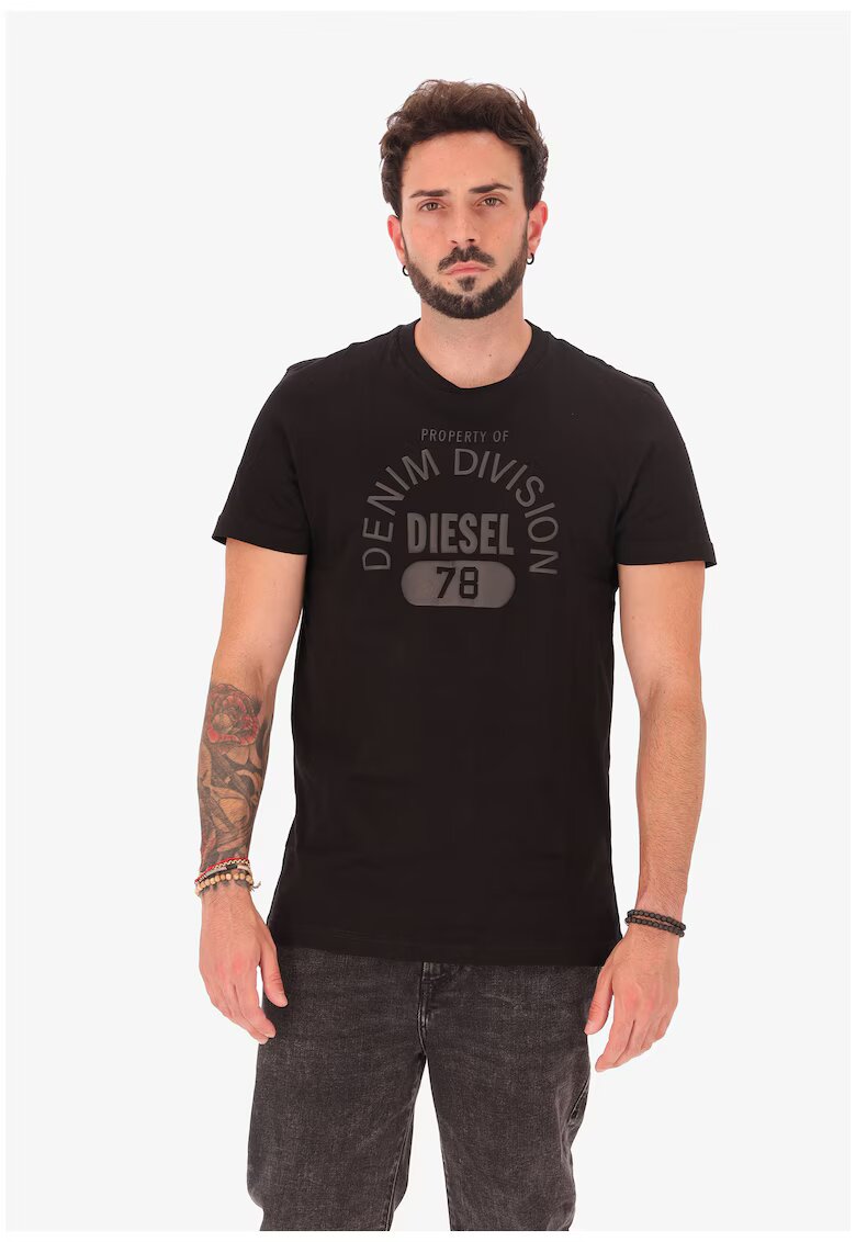 Diesel Tricou cu imprimeu logo - Negru
