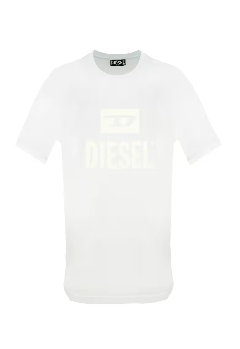 Diesel Tricou regular fit cu imprimeu logo - Alb