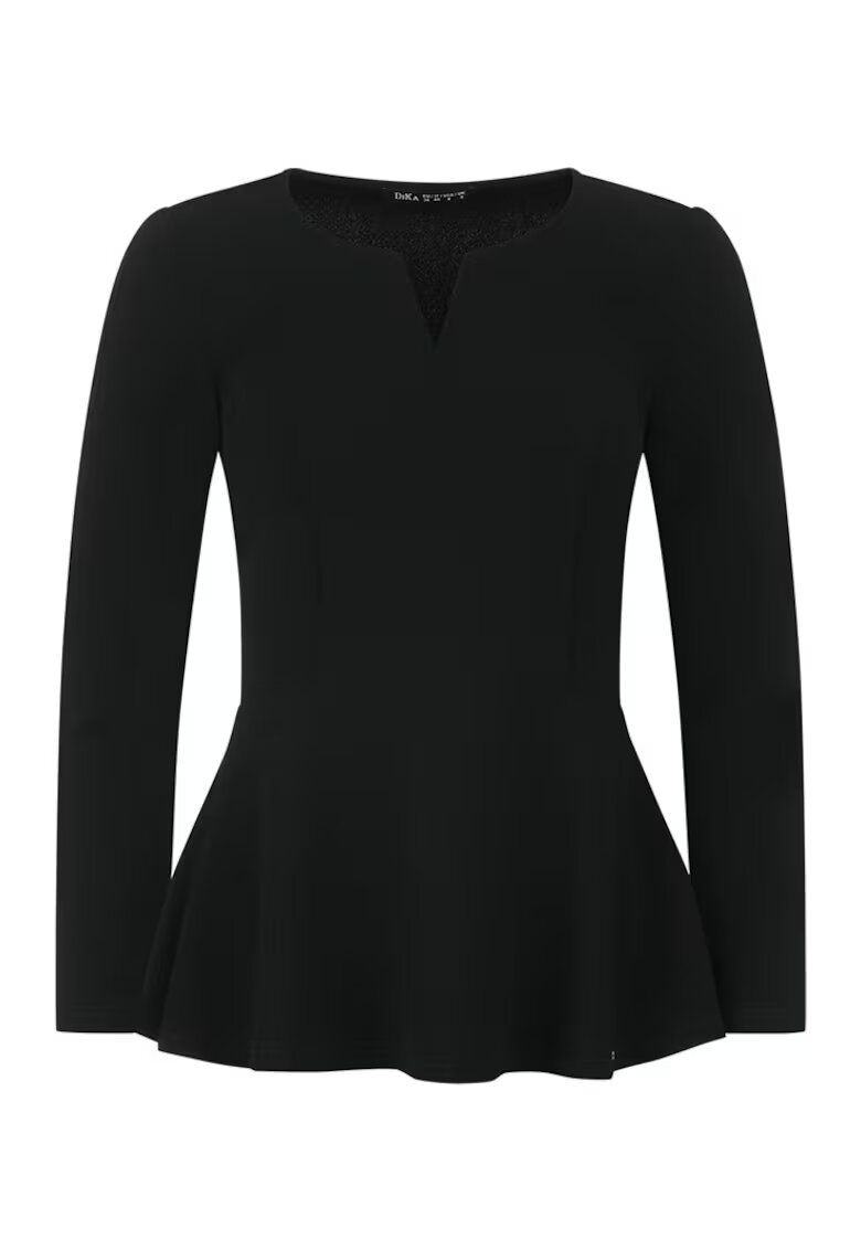 DiKa Bluza cu efect peplum si decolteu in V