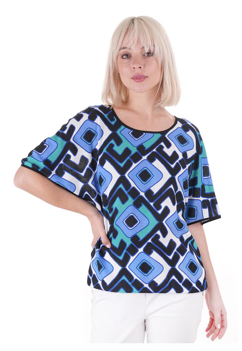 DiKa Bluza din viscoza - cu imprimeu geometric