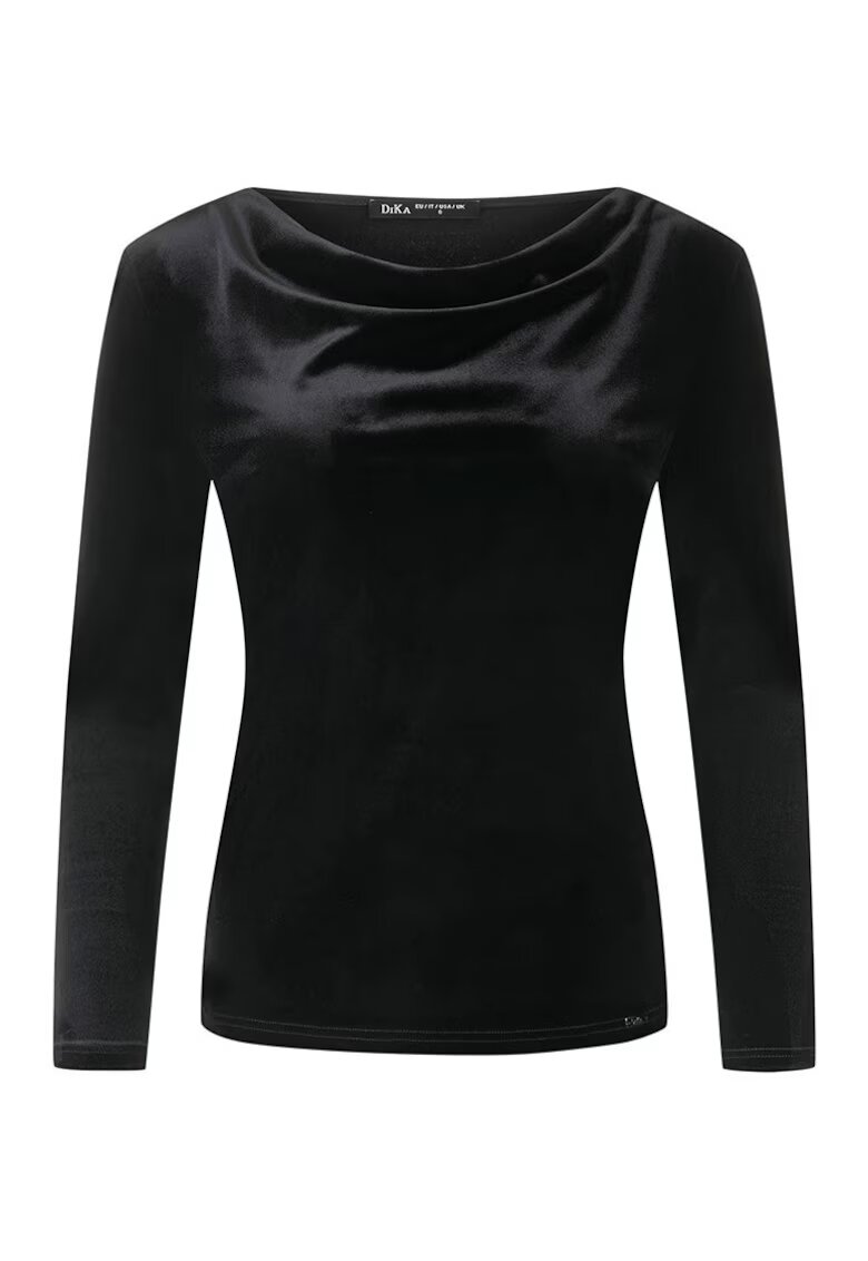 DiKa Bluza slim fit din catifea
