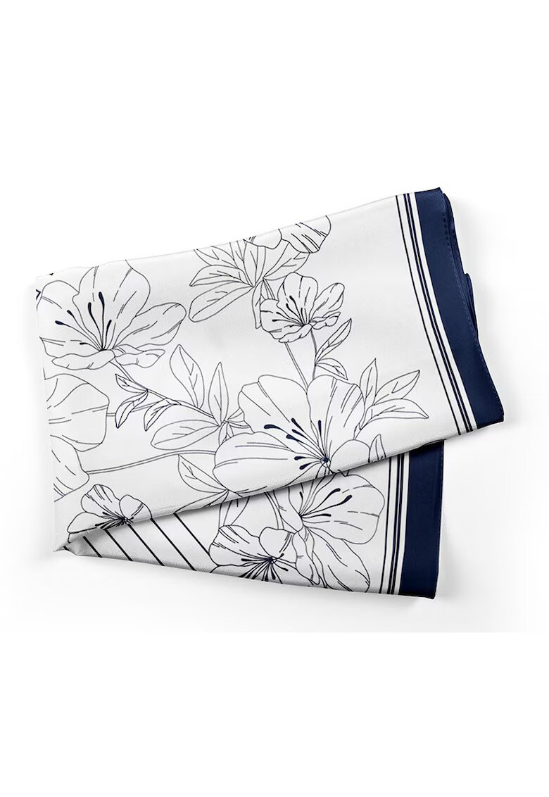 DiKa Esarfa cu model geometric si floral