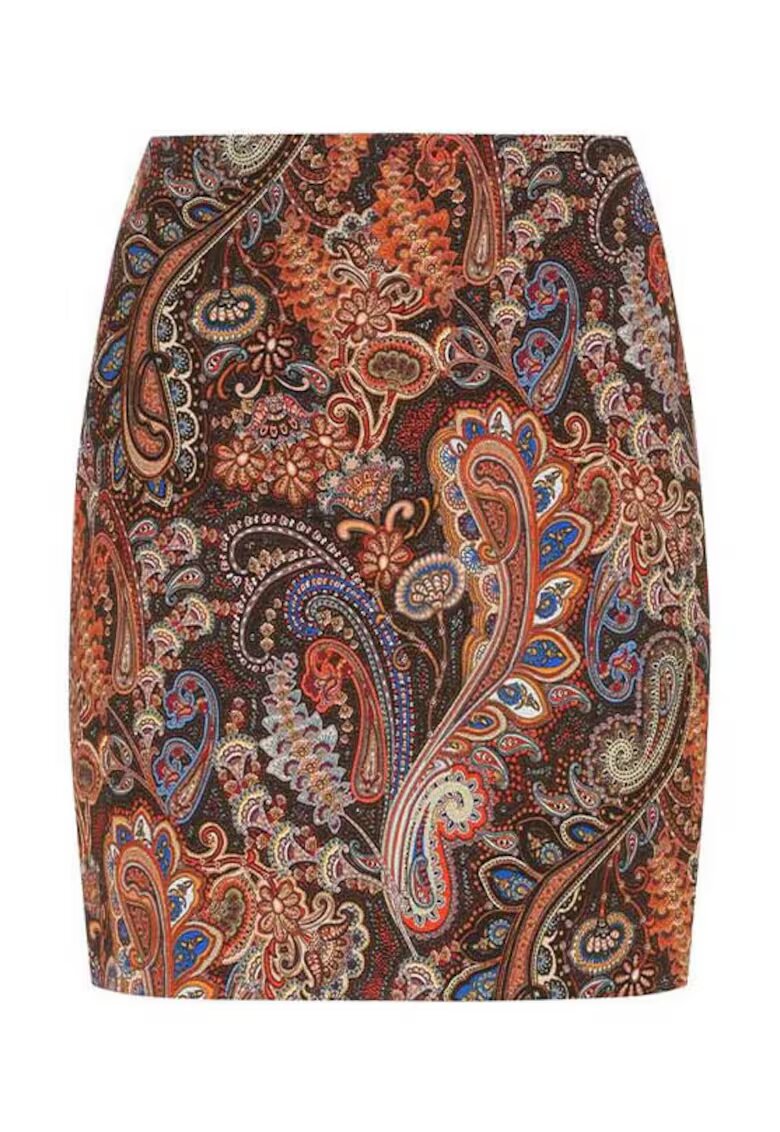 DiKa Fusta cambrata cu model paisley