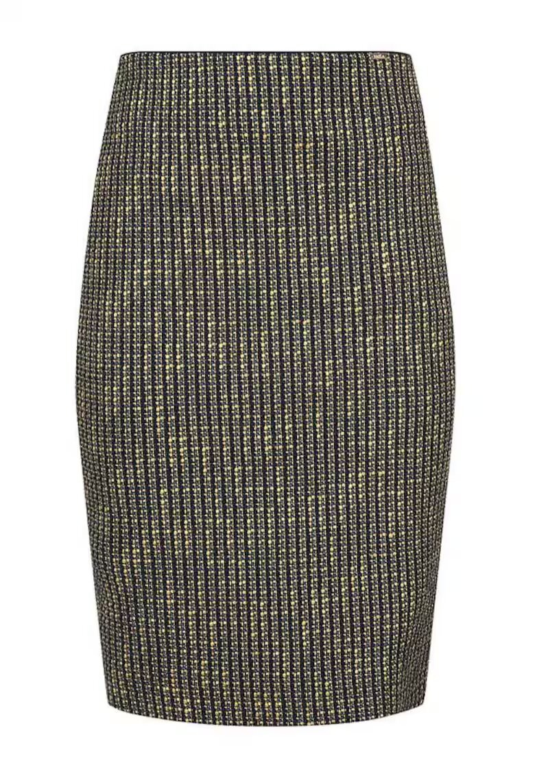 DiKa Fusta din tweed boucle cu insertii de lurex