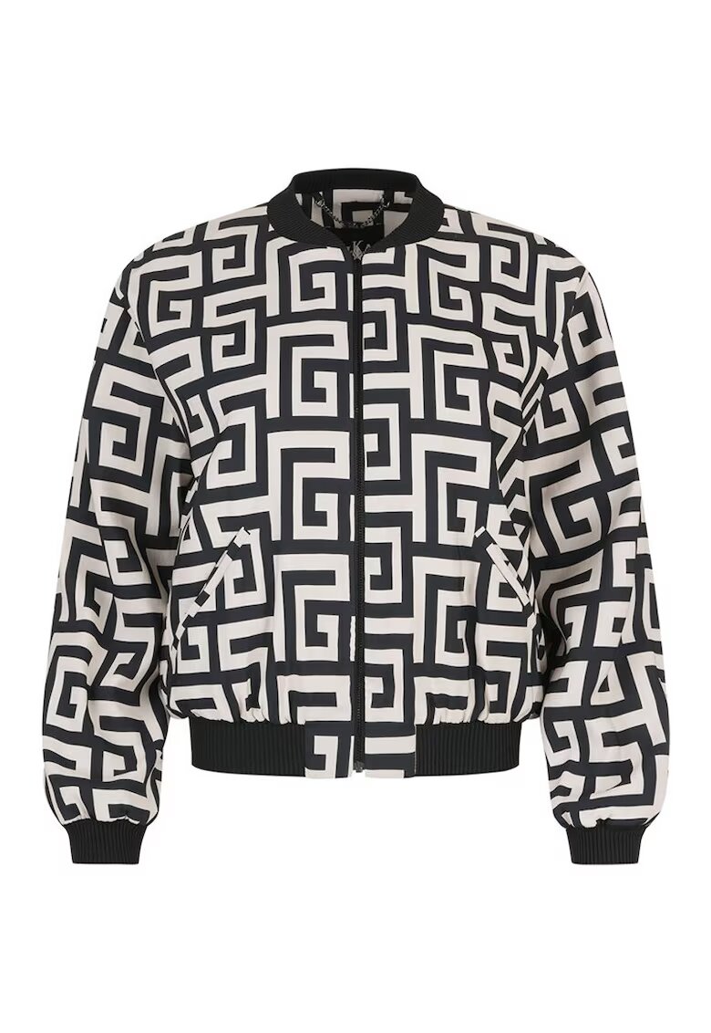 DiKa Jacheta bomber cu imprimeu geometric