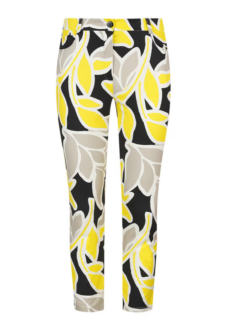 DiKa Pantaloni cu imprimeu floral