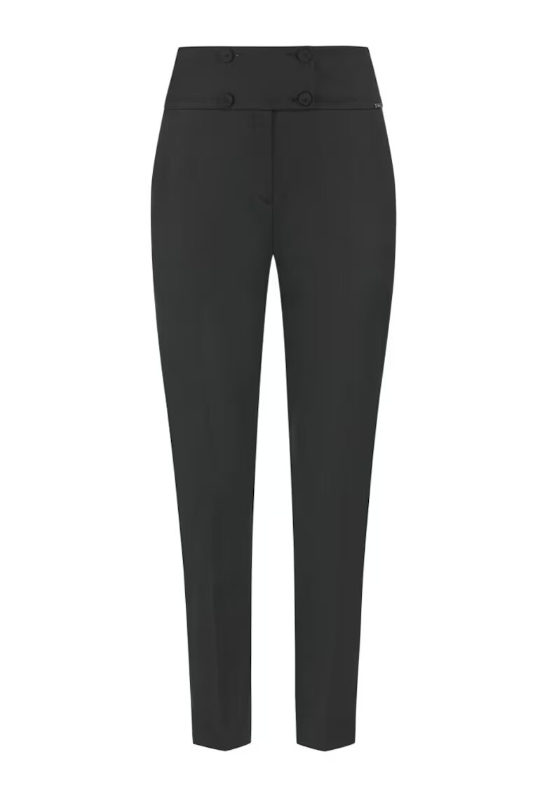 DiKa Pantaloni cu talie inalta si croiala conica