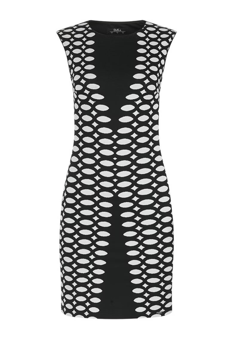 DiKa Rochie cambrata cu motive geometrice