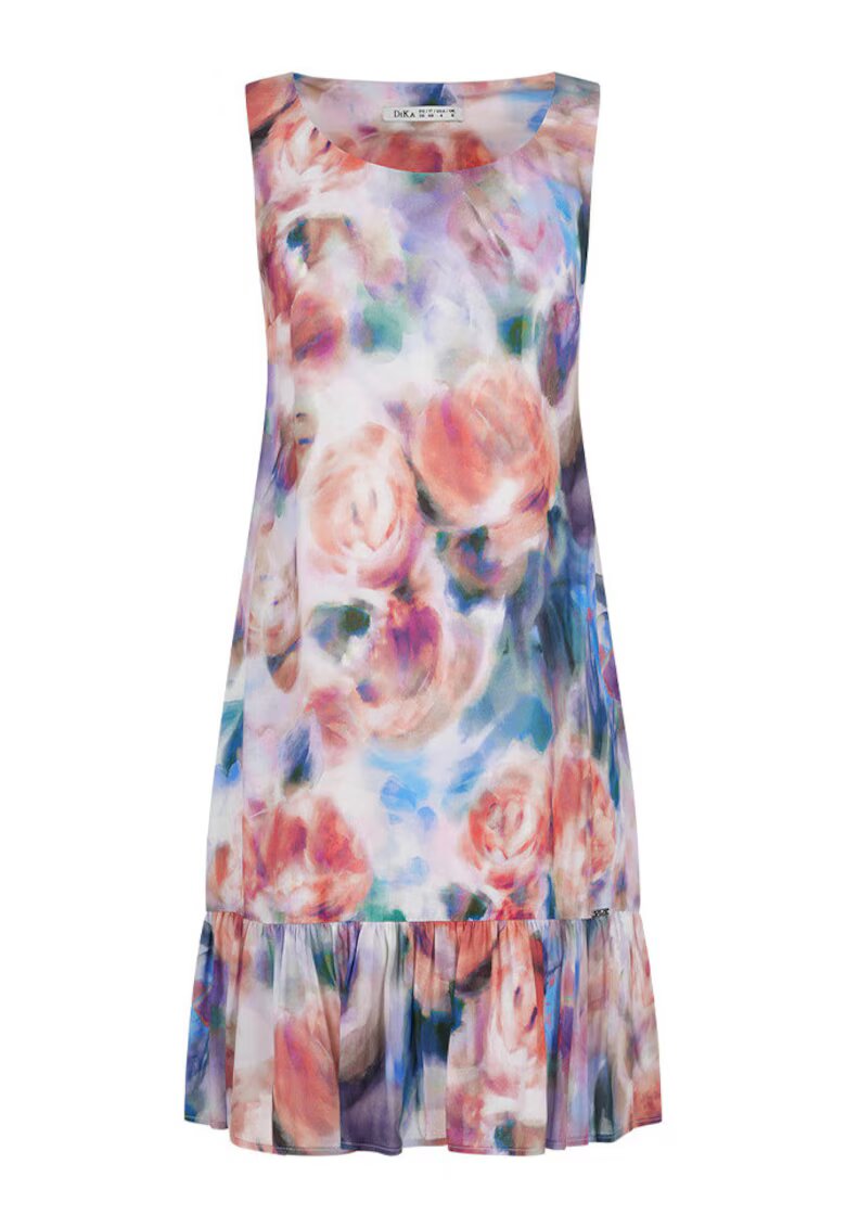 DiKa Rochie din chiffon cu motive florale