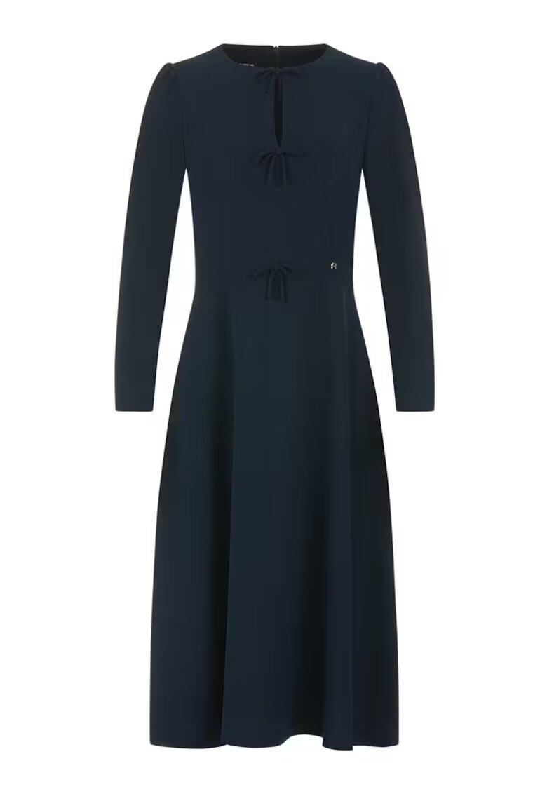 DiKa Rochie midi evazata - cu fundite decorative