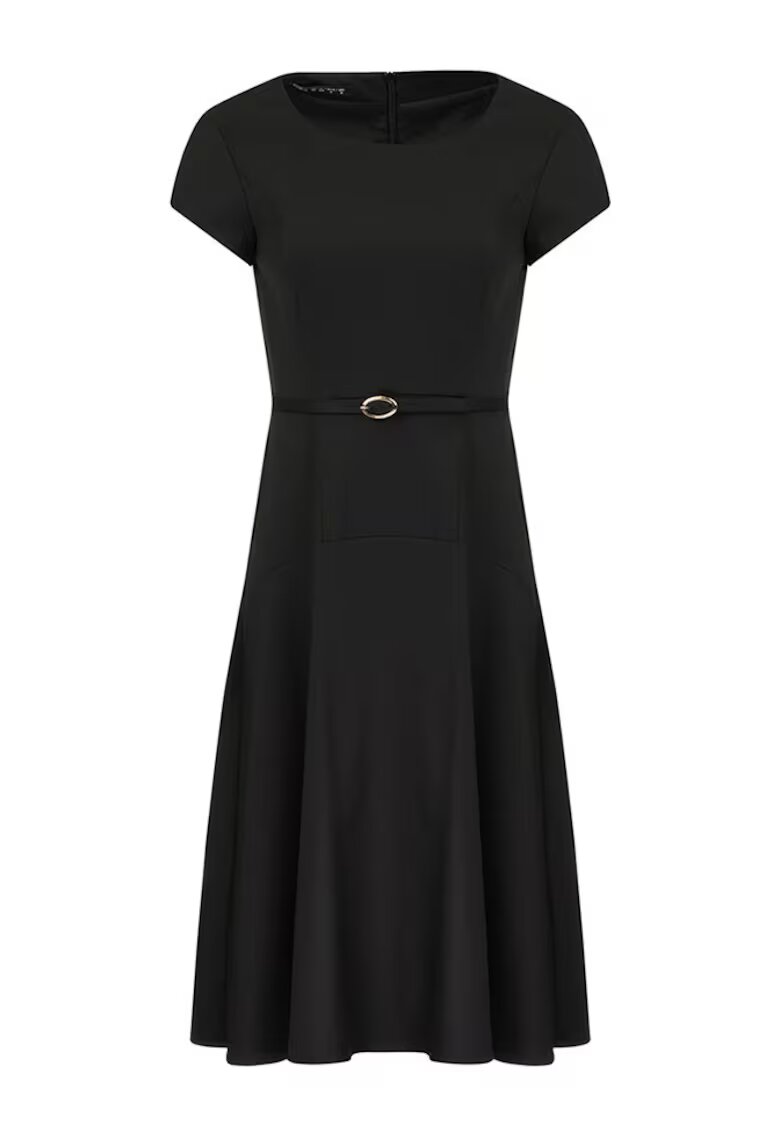 DiKa Rochie midi evazata cu talie accentuata