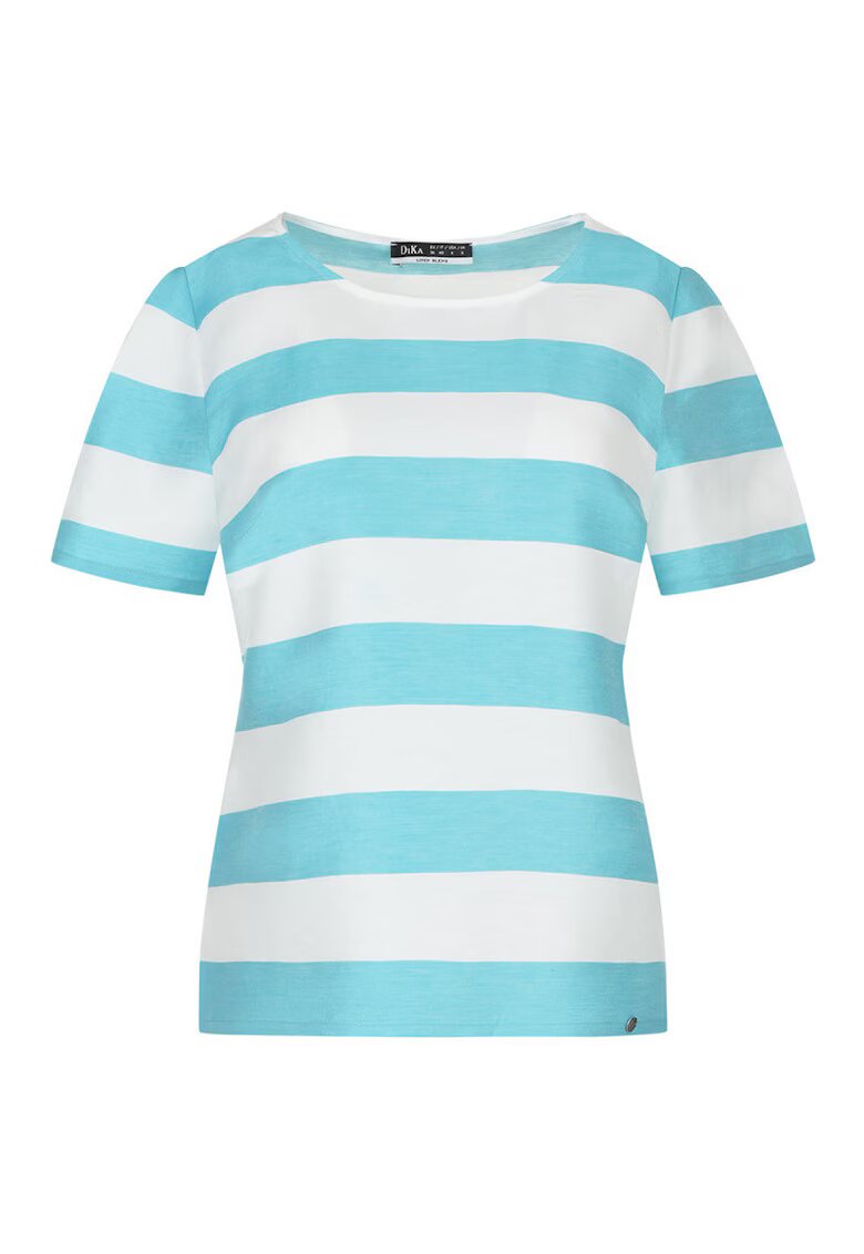 DiKa Tricou cu dungi din amestec de in