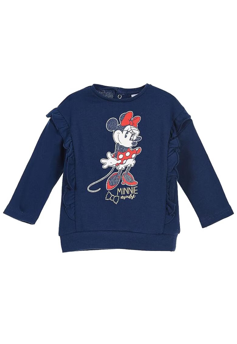 Disney Bluza copii Minnie Mouse - imprimeu - bleumarin - 65% poliester - 35% bumbac