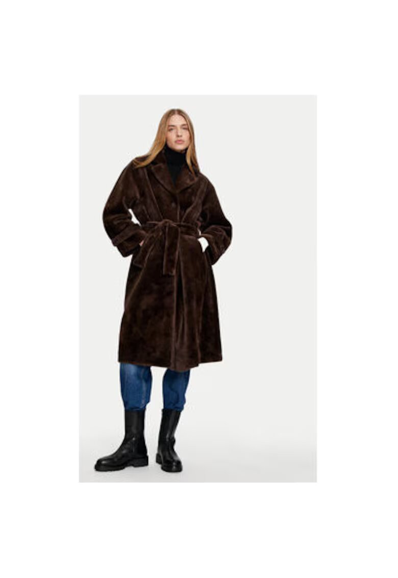 DIXIE Palton dama - 304801655 - Poliester - Maro - Maro