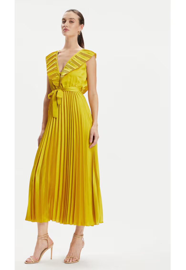 DIXIE Rochie dama - 304080234 - Poliester - Galben - Galben