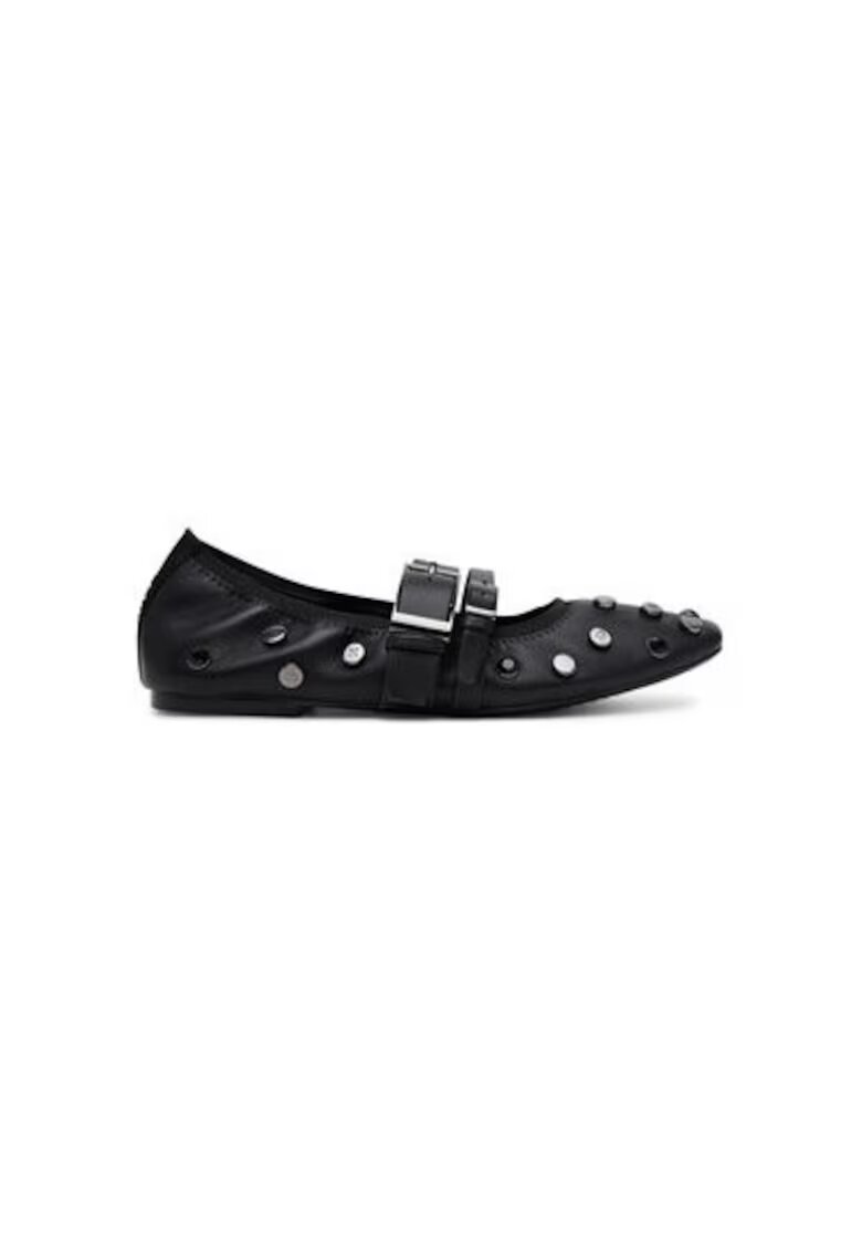 DKNY Balerini K1552868 - Piele naturala - Negru - Negru