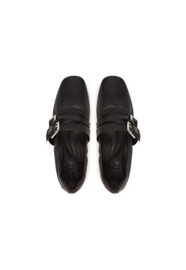DKNY Balerini K1556997 - Piele naturala - Negru - Negru