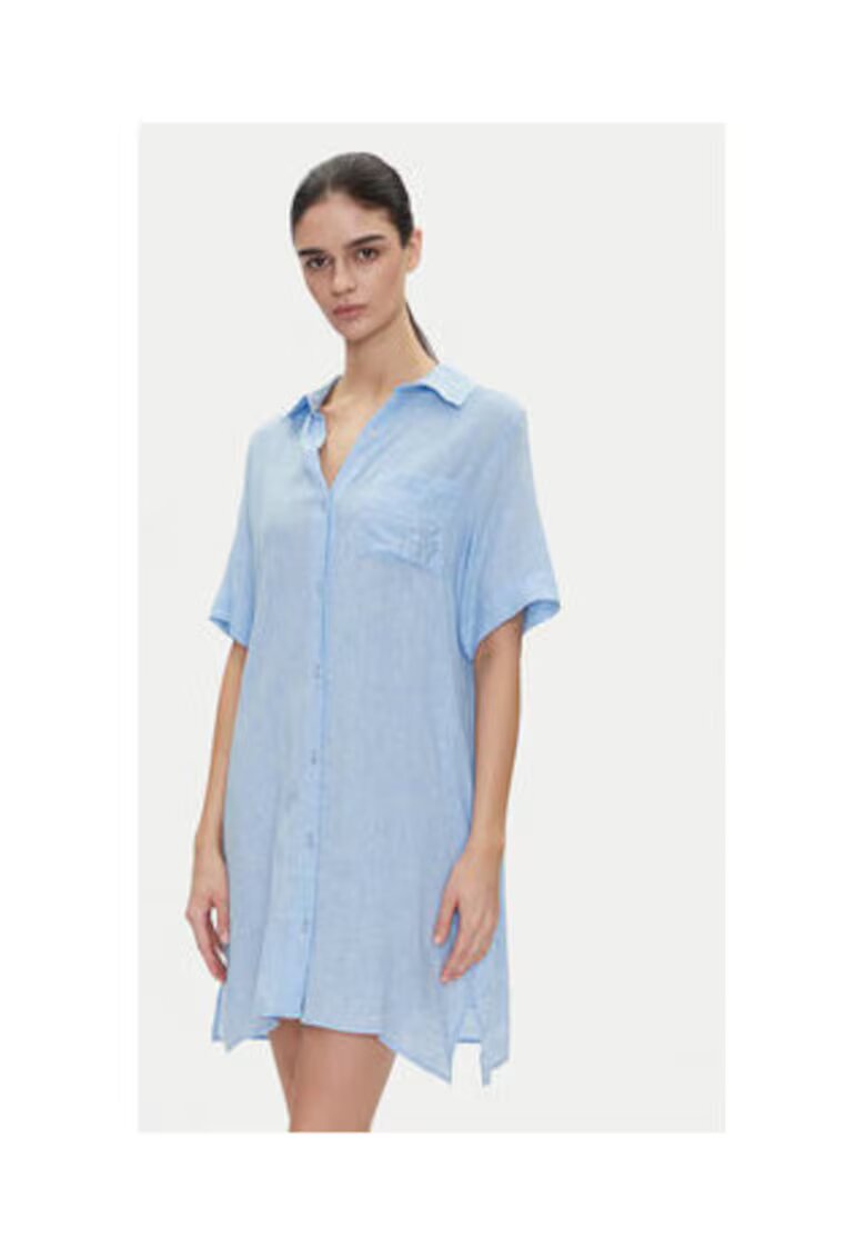 DKNY Camasa dama - model YI30054 422 CHAMBRAY - albastru deschis - 55% viscoza - 45% in