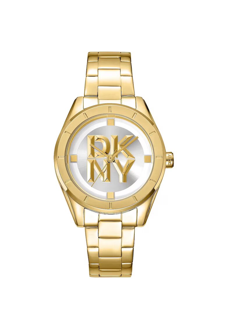 DKNY Ceas Dama Chambers Midi Gold - 34mm - bratara aurie - set cu cutie